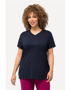 Женская функциональная рубашка антибактериальная с V-образным вырезом и коротким рукавом Ulla popken