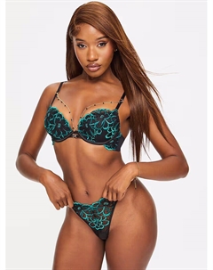 Соблазнительные стринги Midnight в черном цвете Ann summers