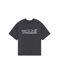 Футболка унисекс серая, серый We11done