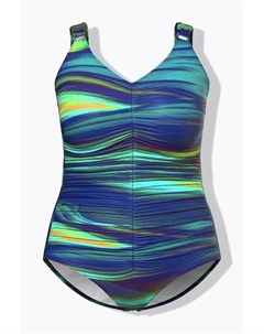 Женский купальник с оборками, мягкие чашечки из переработанного материала Ulla popken