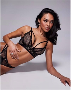 Бюстгальтер Evoke с глубоким вырезом, черный Ann summers