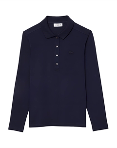 Женская поло морского синего цвета Lacoste