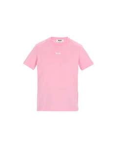 Футболка с принтом логотипа, розовый Msgm