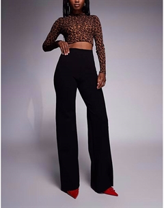 Широкие брюки черного цвета Commando