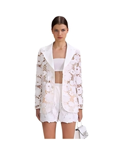 Рубашка женская чисто-белая Self-portrait