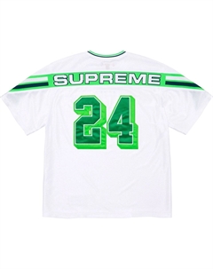 Футболка Jacquard Rib Football Jersey, белый Supreme