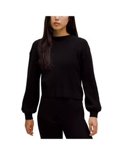 Реверсивный кроссовер свитер женский, черный Lululemon