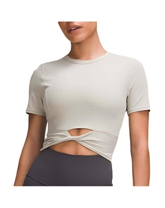 Женская футболка Cropped Series, Linen/Linen Lululemon