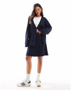 Юбка-корсетница из трикотажного полотна в цвете «объект» темно-синего цвета Object