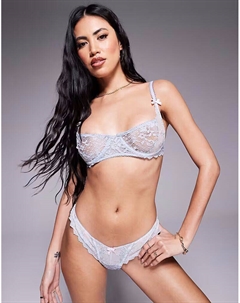 Кружевные стринги Colette фиолетового цвета Wild lovers