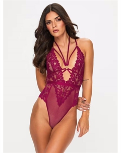 Боди Confession бордового цвета с вырезом Ann summers