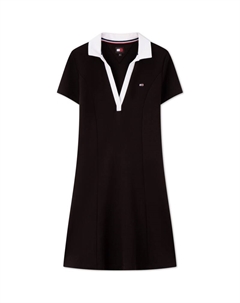 Женское платье с коротким рукавом, черный Tommy hilfiger