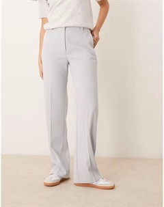 Прямые брюки с высокой талией светло-голубого цвета Asos design