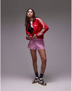 Короткие шорты из микрофибры из поплина розового цвета Asos design