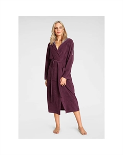 Женский халат для бассейна Dalia, идеален для сауны и СПА, стандартной длины и удлиненный, 1 шт., однотонный с полосками, с карманами, легкий, размеры XS-3XL, также в особо длинном варианте, Beere Kangaroos