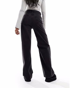 Широкие джинсы-папы черного цвета Asos design