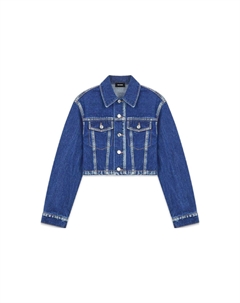 Короткое пальто женское синее We11done