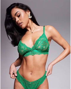 Сексуальный кружевной бюстгальтер-бралетт в цвете Paradise Green Ann summers