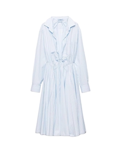 Женское платье с длинными рукавами FW25, синий Prada