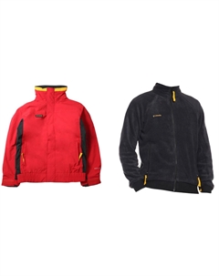 Двухцветная куртка с панелями, красный/черный Columbia