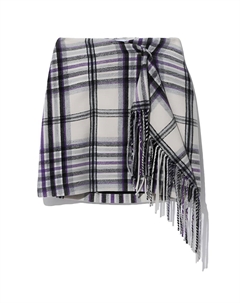 Повседневная короткая юбка женская, светло-серый Msgm