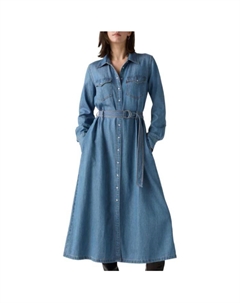 Левис платье с длинным рукавом женское, светло-голубой Levi's®