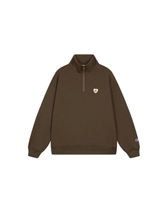 Свитшот женский, темно-коричневый Champion