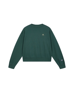 Свитшот женский, темно-зеленый Champion