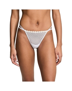 Розовые трусы Women's 1 Pack White Victoria's secret