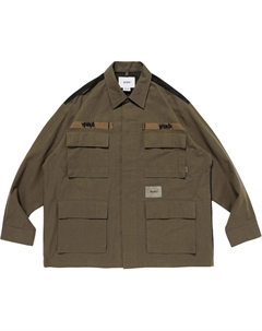 Многофункциональная хлопковая рубашка, оливковый (w)taps