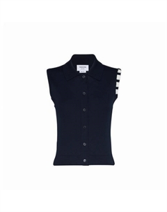 Топ 4 Bar Cropped Vest, синий Thom browne