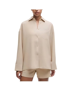 Легкая плетеная оверсайз рубашка Women's White Lululemon