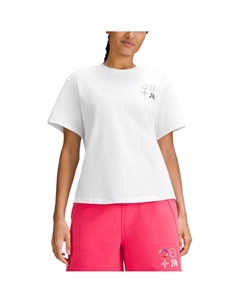 Футболка с рукавом дроп-шоулд женская белая Lululemon