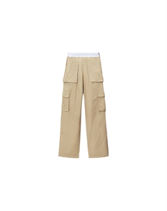Средние карго-брюки, хаки Alexander wang