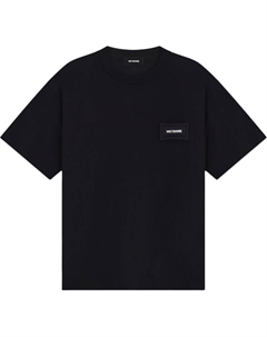 Футболка с принтом в виде подушки Logo, черный We11done