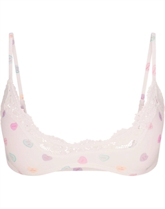 Женский бюстгальтер, 1 Pack Marble Candy Heart Print/Marble Candy Heart Print Skims