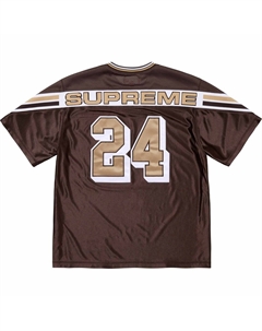 Футболка Jacquard Rib Football Jersey, коричневый Supreme