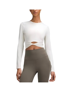 Рубашка NuluCropped Collection женская bone white Lululemon