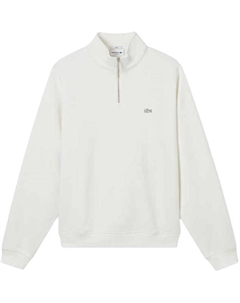 Свитшот с вышитым логотипом, белый Lacoste