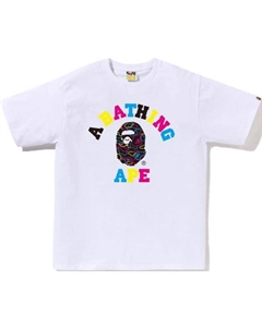 Футболка Bape Neon Camo College, белый A bathing ape®