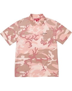 Потертая камуфляжная поло, розовый Supreme
