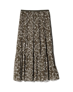 Повседневная длинная юбка женская, темно-оливковый Uniqlo