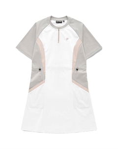 Уличное спортивное платье с короткими рукавами для женщин Standard White Fila fusion