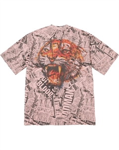 Футболка с коротким рукавом Newspaper, розовый Supreme