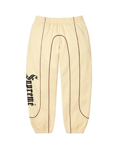 Спортивные штаны с контурной отделкой, хаки Supreme