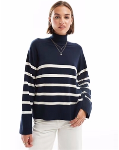 Водолазка Amelia в синюю и белую полоску Pieces