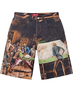 Мешковатые джинсовые шорты Ernie Barnes, черный Supreme
