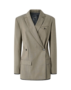 Смешанный эффект Блейзер, коричневый Pinko