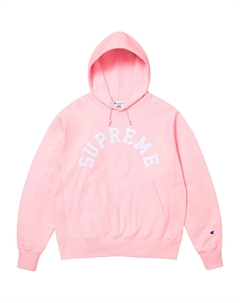 Толстовка Champion с капюшоном SS25, розовый Supreme