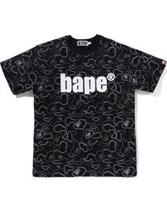 Футболка с камуфляжным принтом, черный A bathing ape®